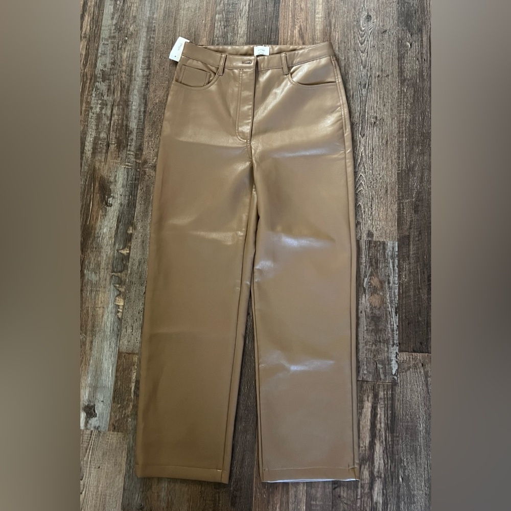 Vegan leather pants! Size 8. New with tags!